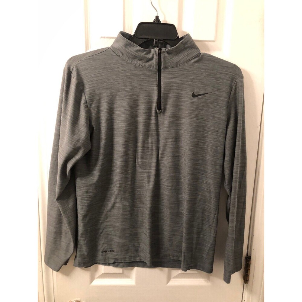 Nike Dri-Fit Men's Superset 1/4 Zip Long Sleeve Athletic Shirt Size Medium
